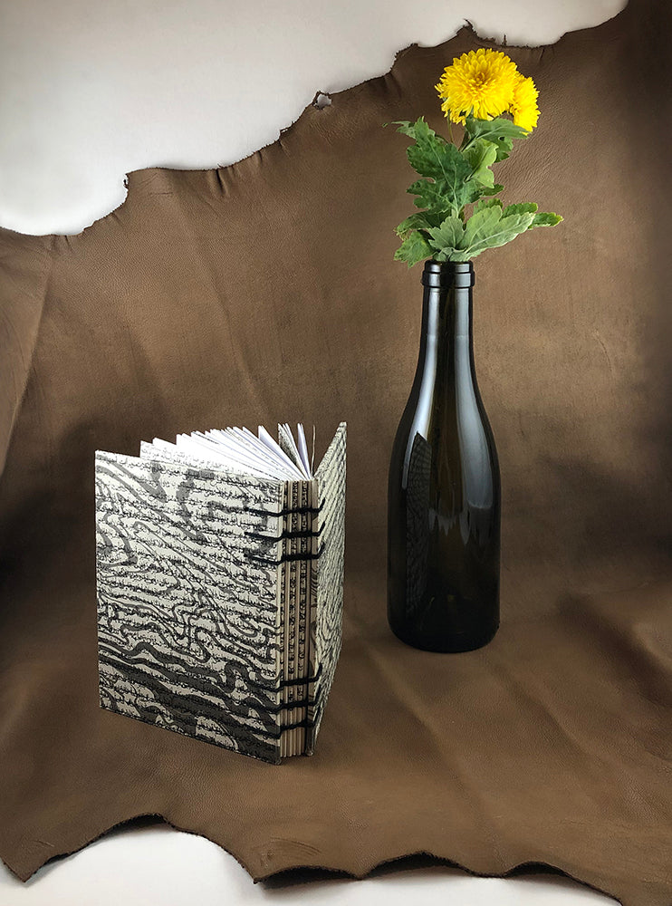 MARBLED - Leyla's Notebook with Coptic Stitch Binding