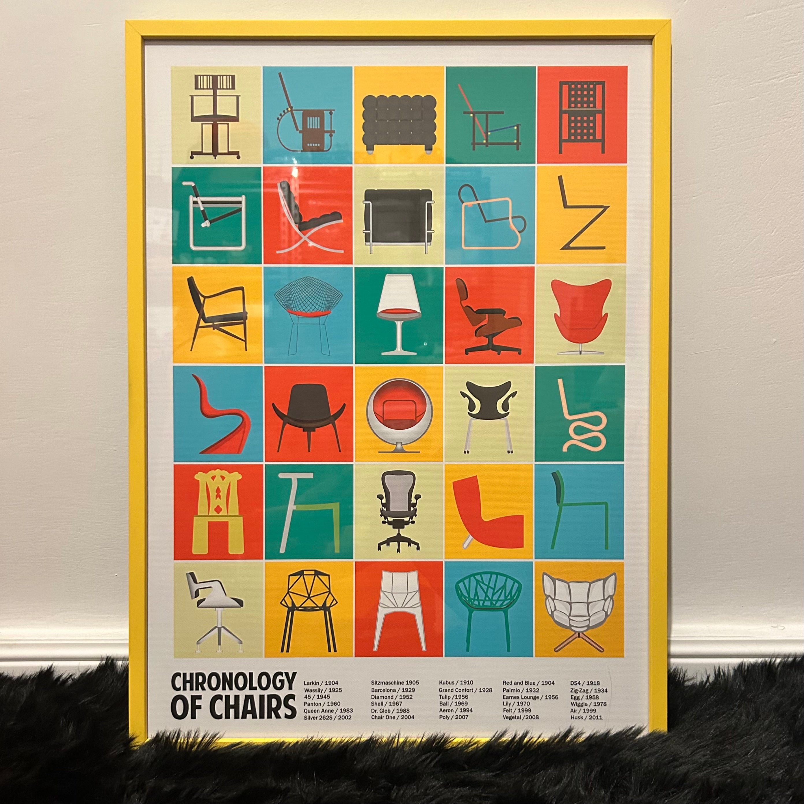 'CHRONOLOGY OF CHAIRS' Artwork